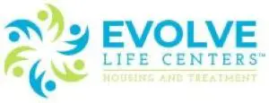 Logo of Evolv Life Center focusing on housing and health.