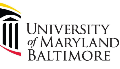University of Maryland, Baltimore logo. University of Maryland, Baltimore logo.